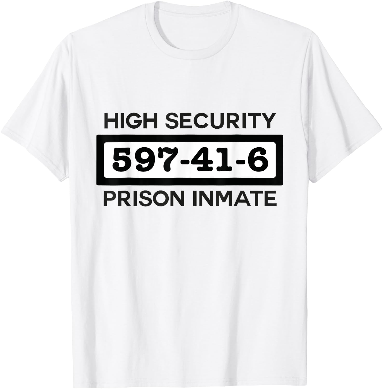 Inmate Halloween Prisoner Jail Costume Adults & Kids T-Shirt - T-Shirt | White