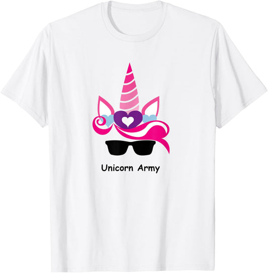 Unicorn Army T-Shirt - T-Shirt | White
