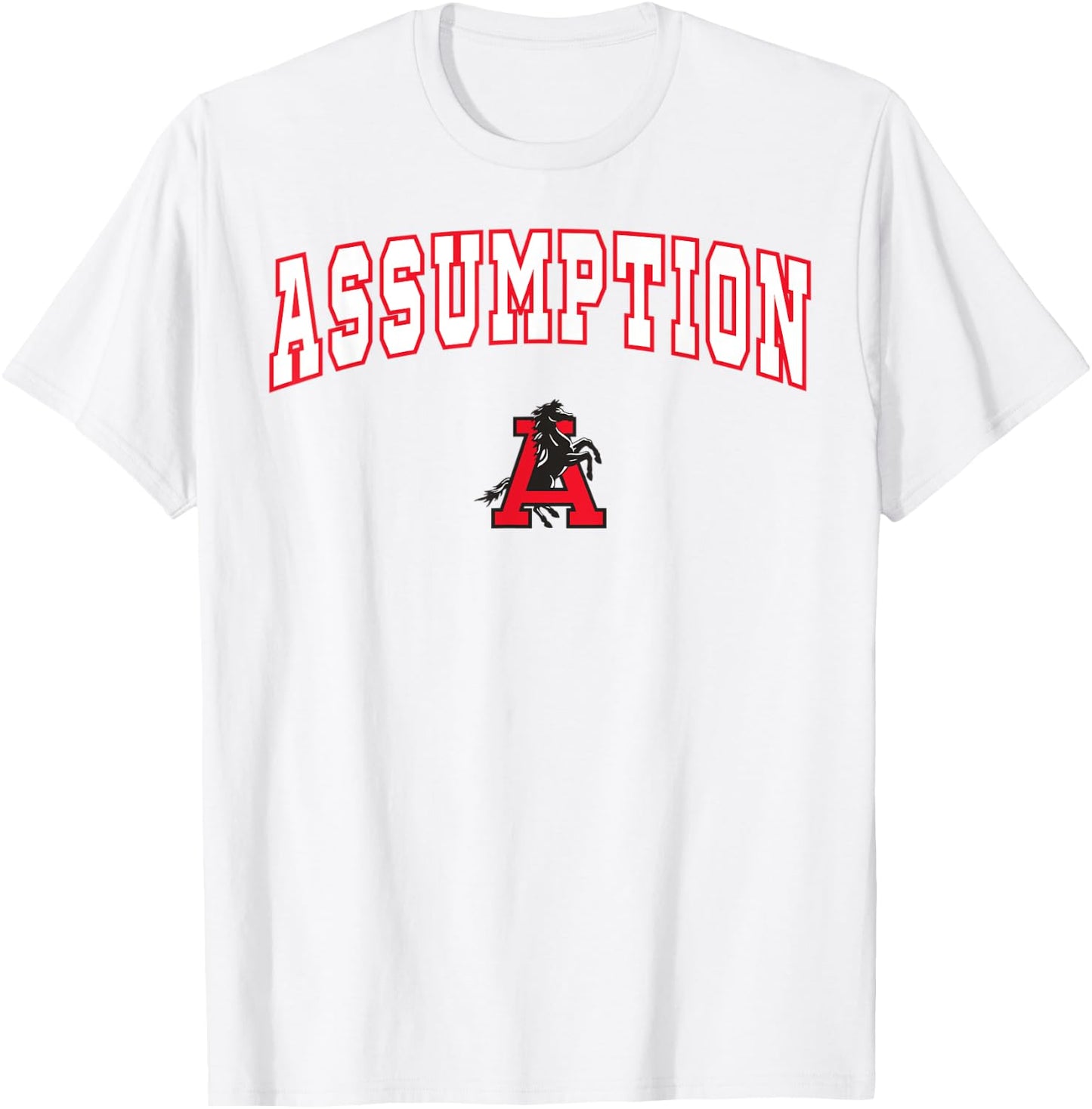 Assumption High School Mustangs C2 T-Shirt - T-Shirt | White