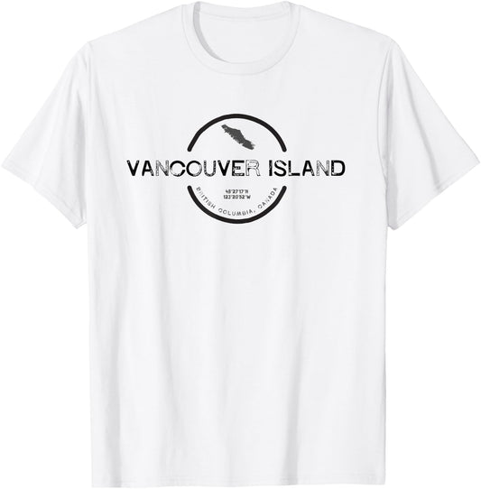 Vancouver Island Canada Graphic T T-Shirt - T-Shirt | White