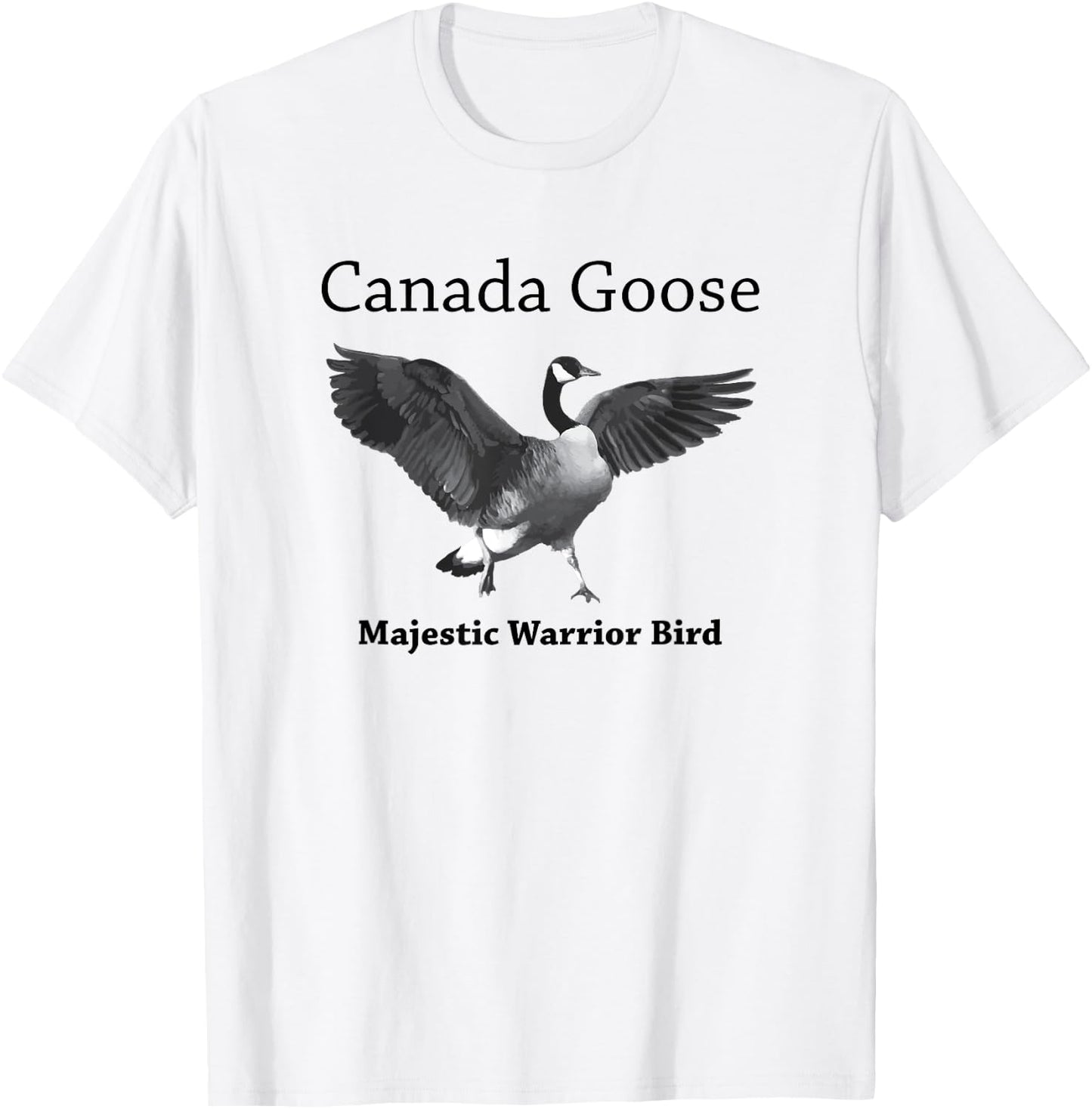 Proud Canadian Goose Majestic Warrior Bird T-Shirt - T-Shirt | White