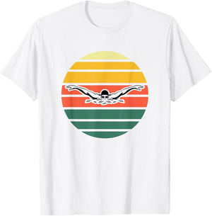 Butterfly Stroke, Swimmer, Swim, Swimming T-Shirt - T-Shirt | White