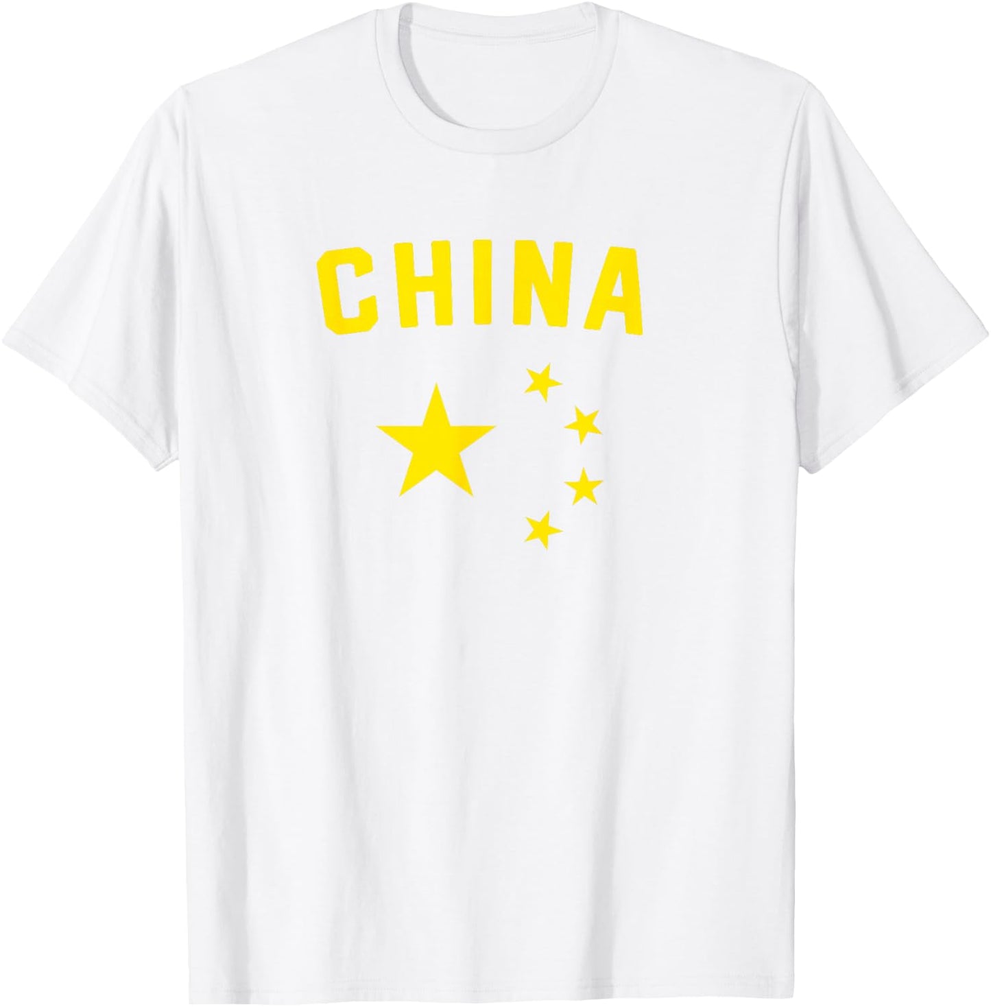 I Love China Minimalist Chinese Flag T-Shirt - T-Shirt | White