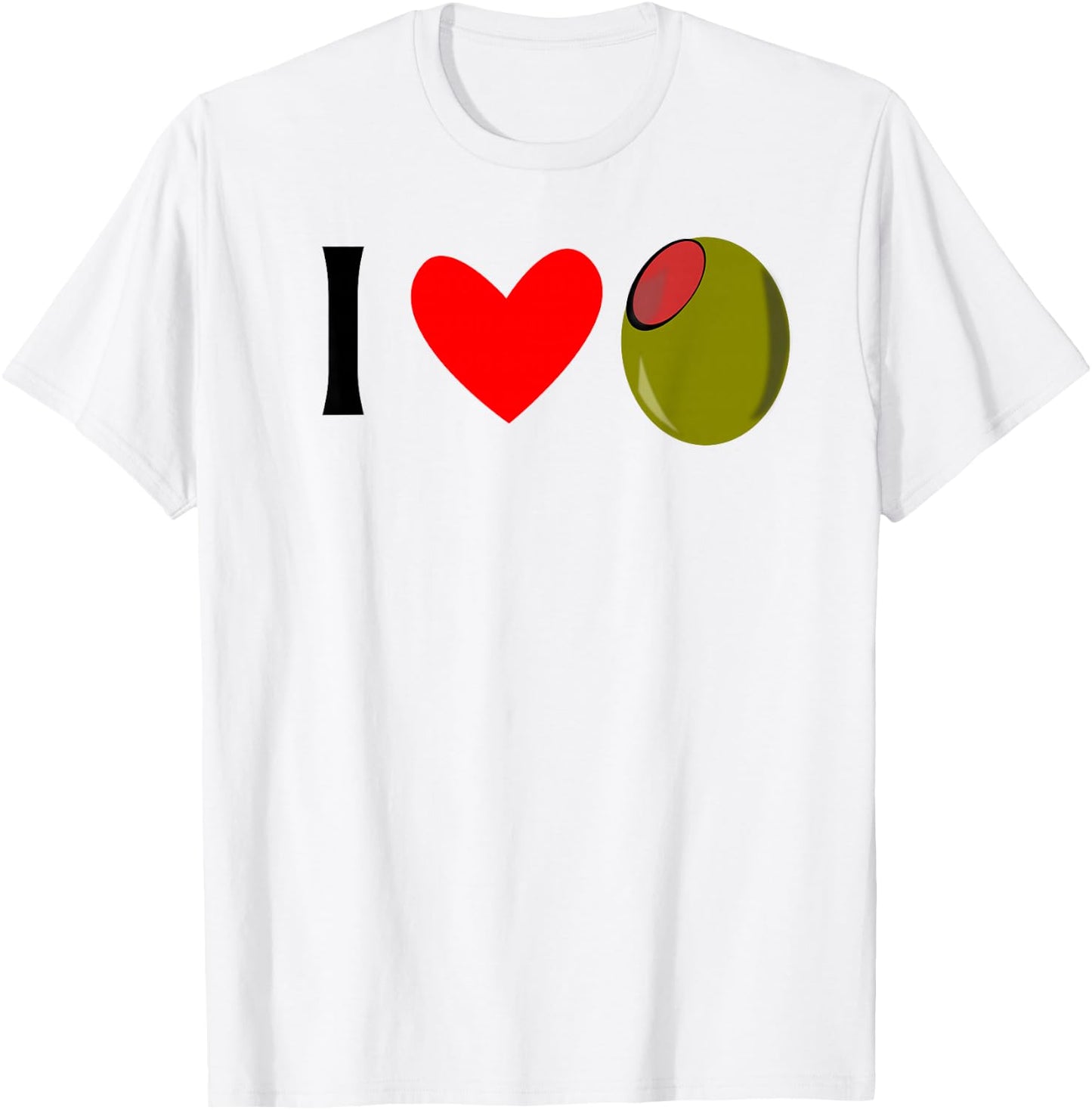 I Love Olives T-Shirt - T-Shirt | White