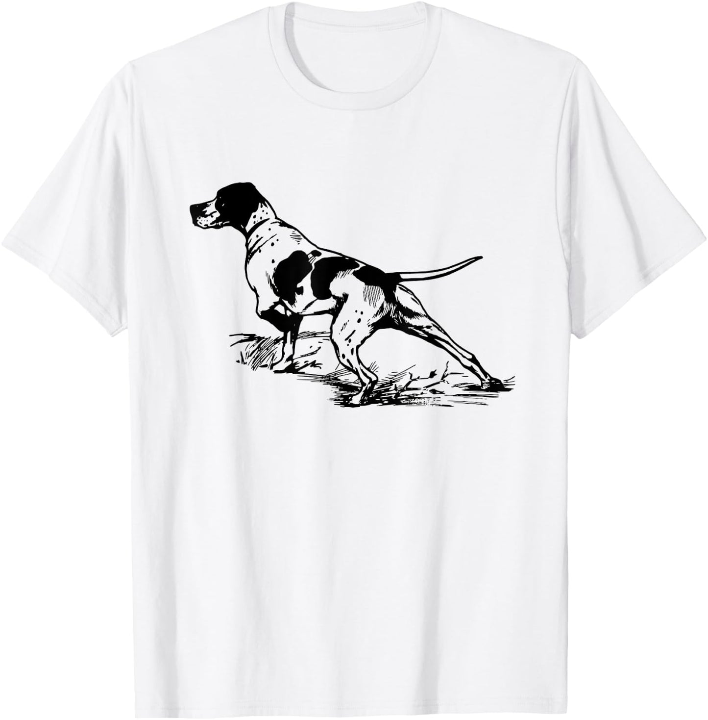 English Pointer Dog Hunting Dog Shirt Men Women Girls Kids T-Shirt - T-Shirt | White