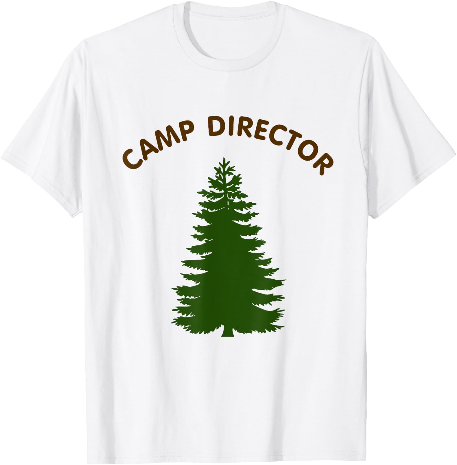 Camp Director Counselor Summer Pine Tree Gift T-Shirt - T-Shirt | White
