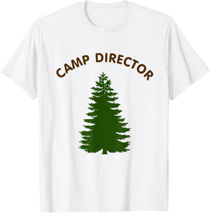 Camp Director Counselor Summer Pine Tree Gift T-Shirt - T-Shirt | White