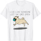 Live like someone left the Gate open cartoon T-Shirt - T-Shirt | White