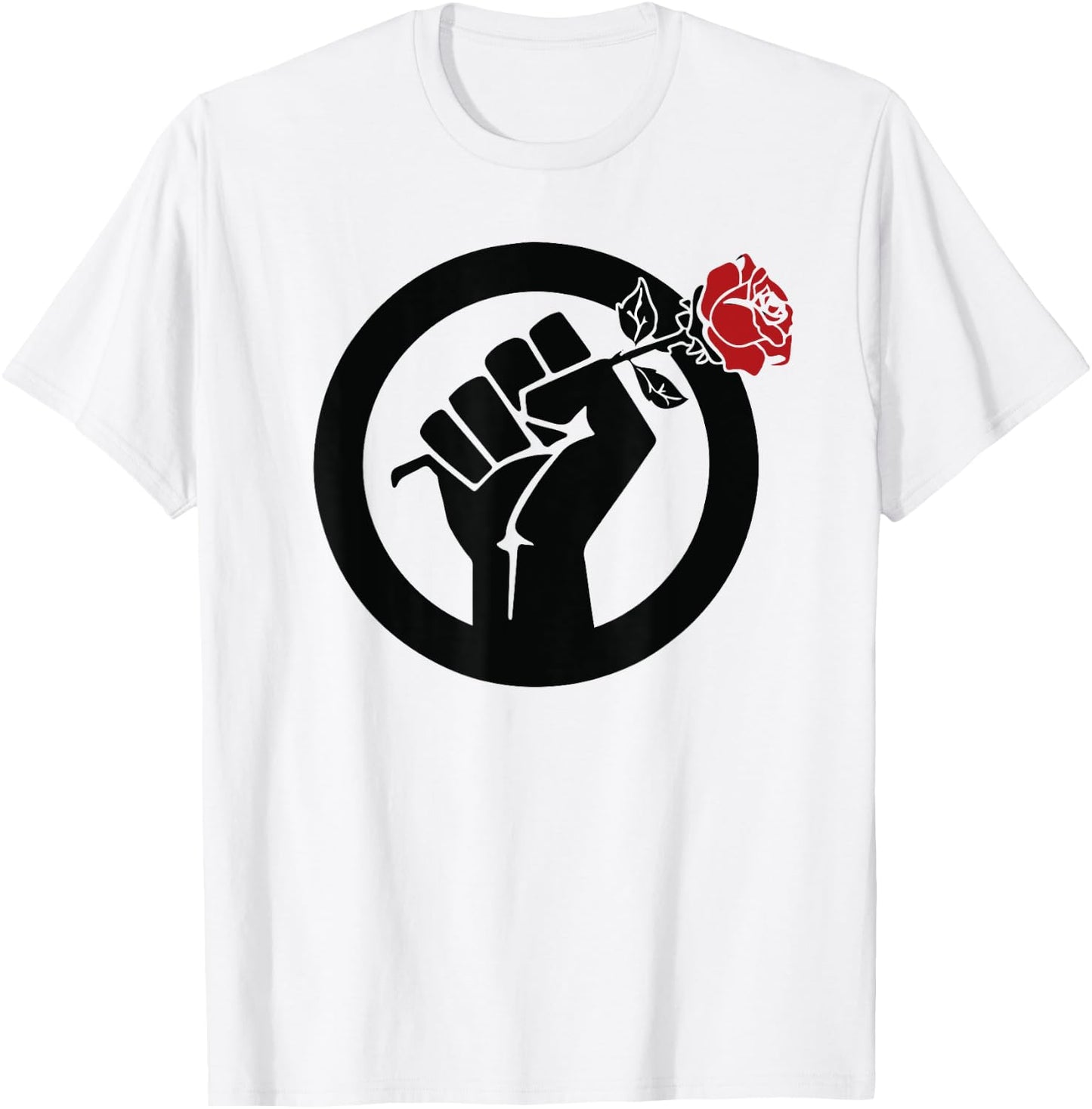 DSA Rose Resist Fist T-Shirt - T-Shirt | White