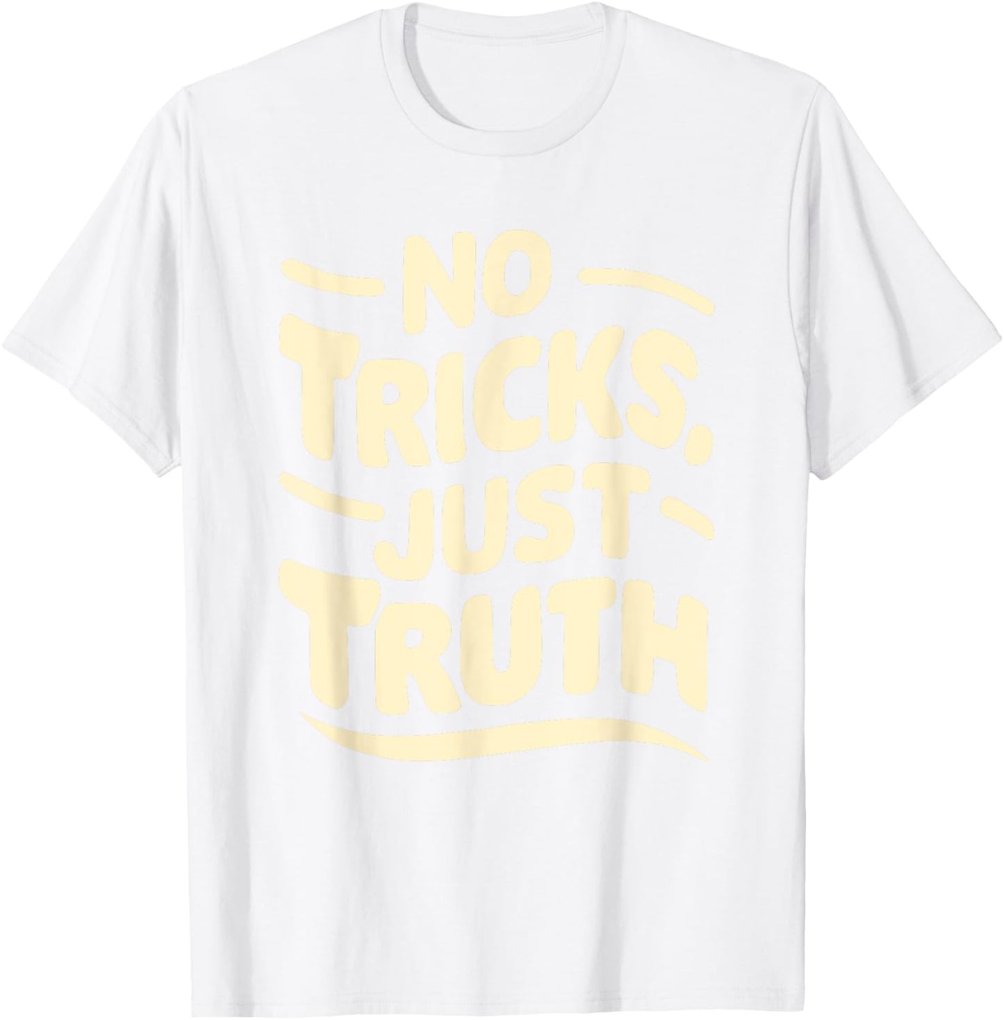 No Tricks, Just Truth Christian Statement Anti Halloween T-Shirt - T-Shirt | White