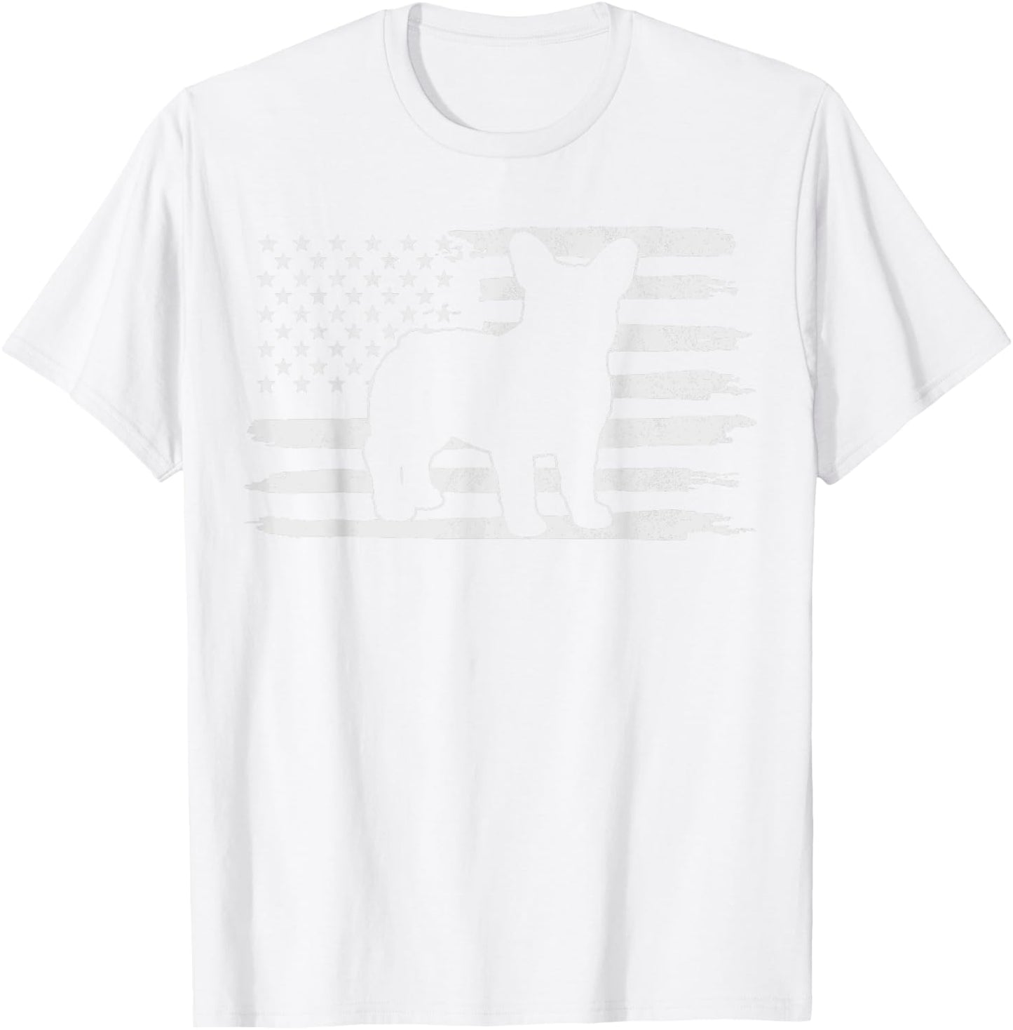 Frenchie Shirt 4th of July French Bulldog T-Shirt - T-Shirt | White