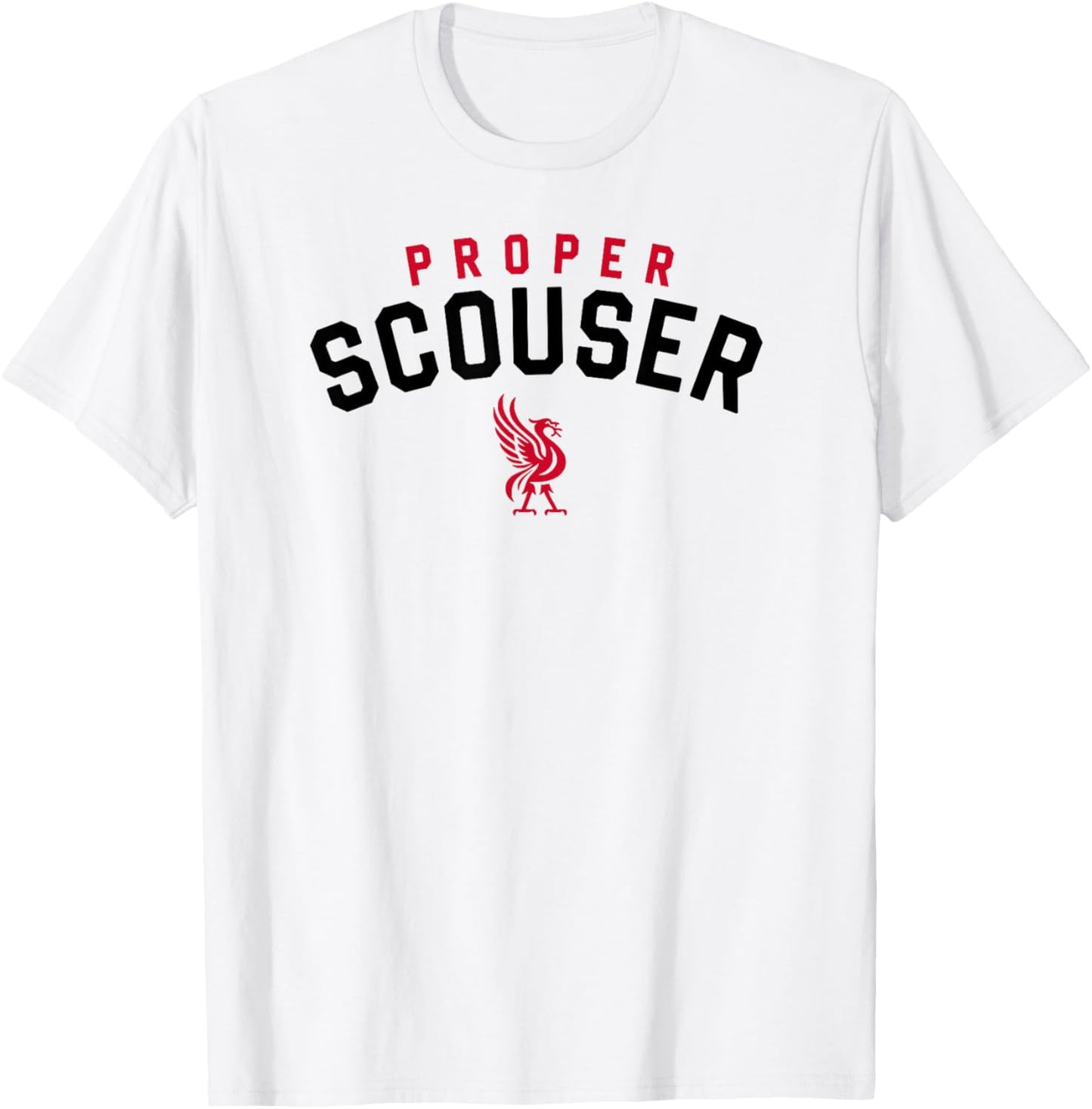 Proper Scouser Liverpool England Liverbird T-Shirt - T-Shirt | White