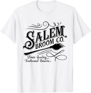 Salem Broom Company est 1692 Halloween T-Shirt - T-Shirt | White