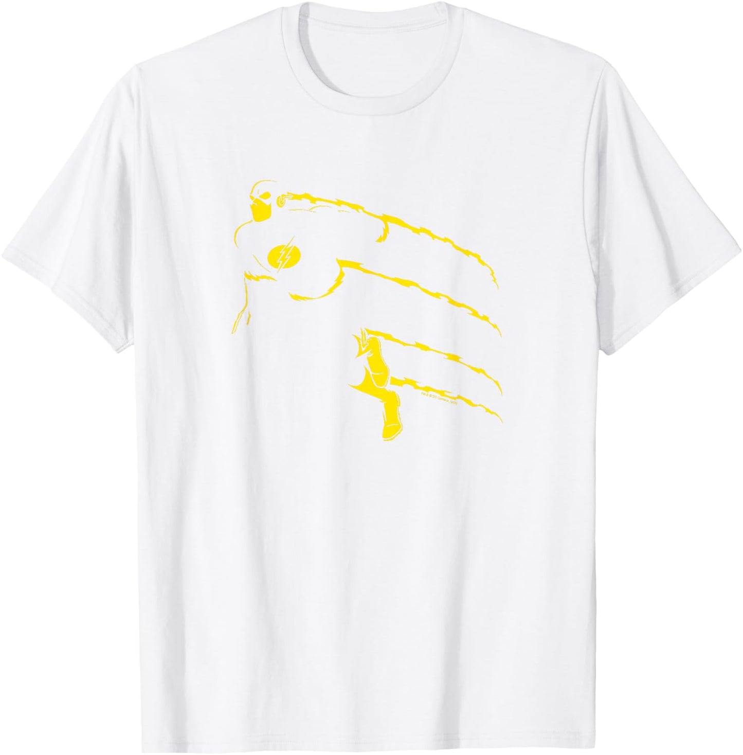 DC Comics The Flash -Adults & Kids Red Short Sleeve - Small T-Shirt - T-Shirt | White