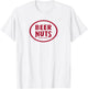 BEER NUTS | Classic Red Logo . Graphic gym T-Shirt - T-Shirt | White
