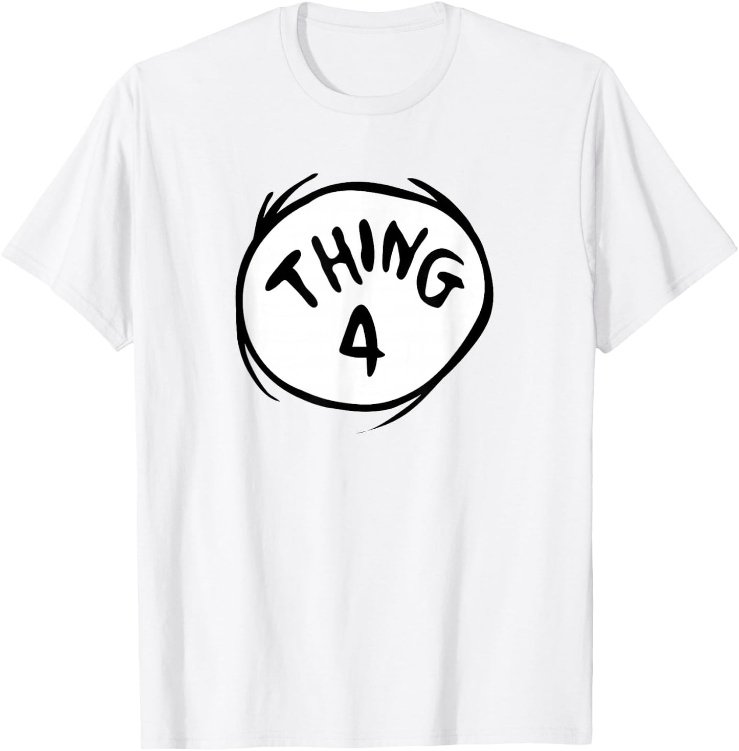 Dr. Seuss Thing 4 Emblem Colour Option T-Shirt - T-Shirt | White