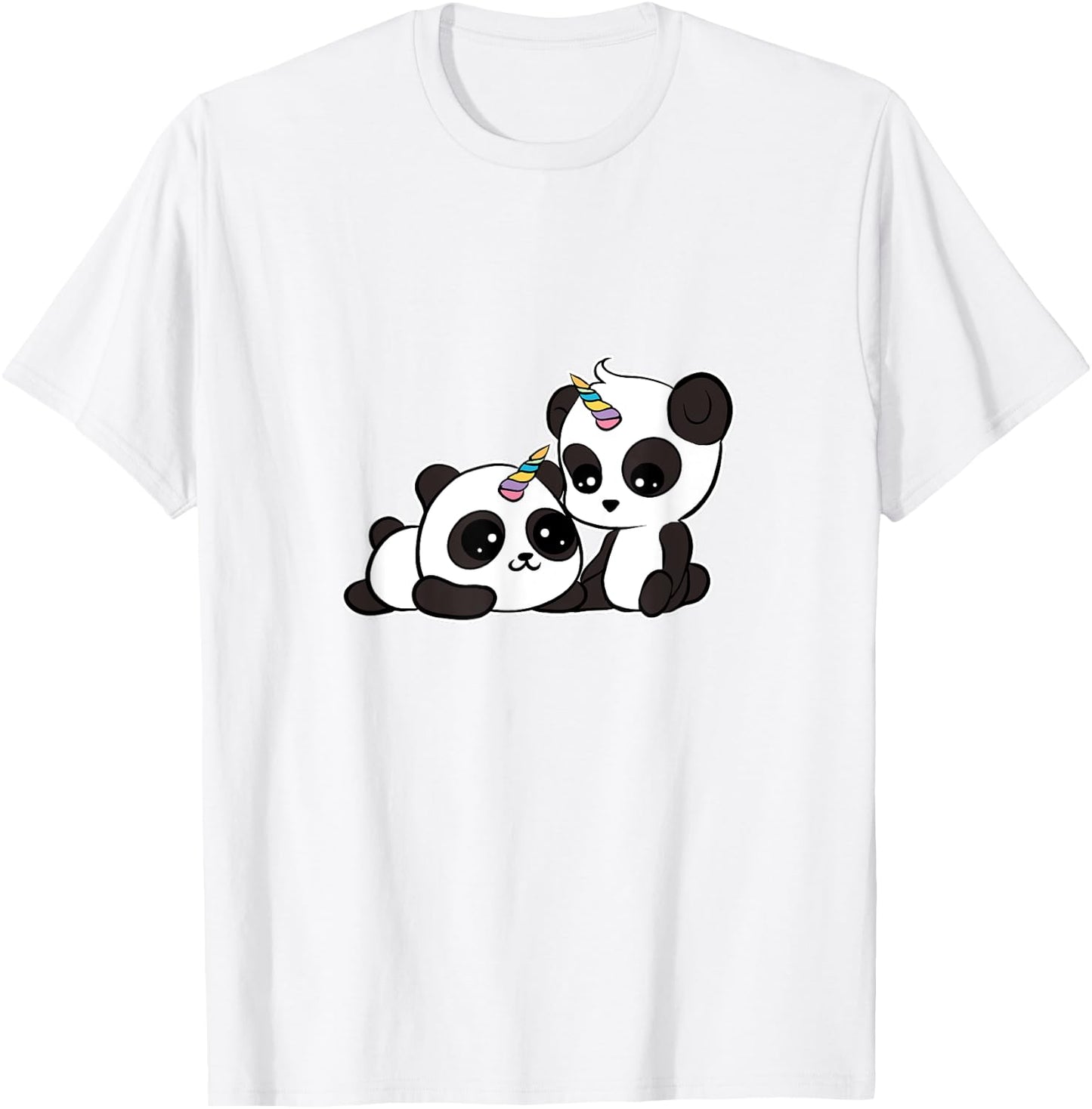 Kawaii Panda Unicorn Pandacorn Lover T-Shirt - T-Shirt | White