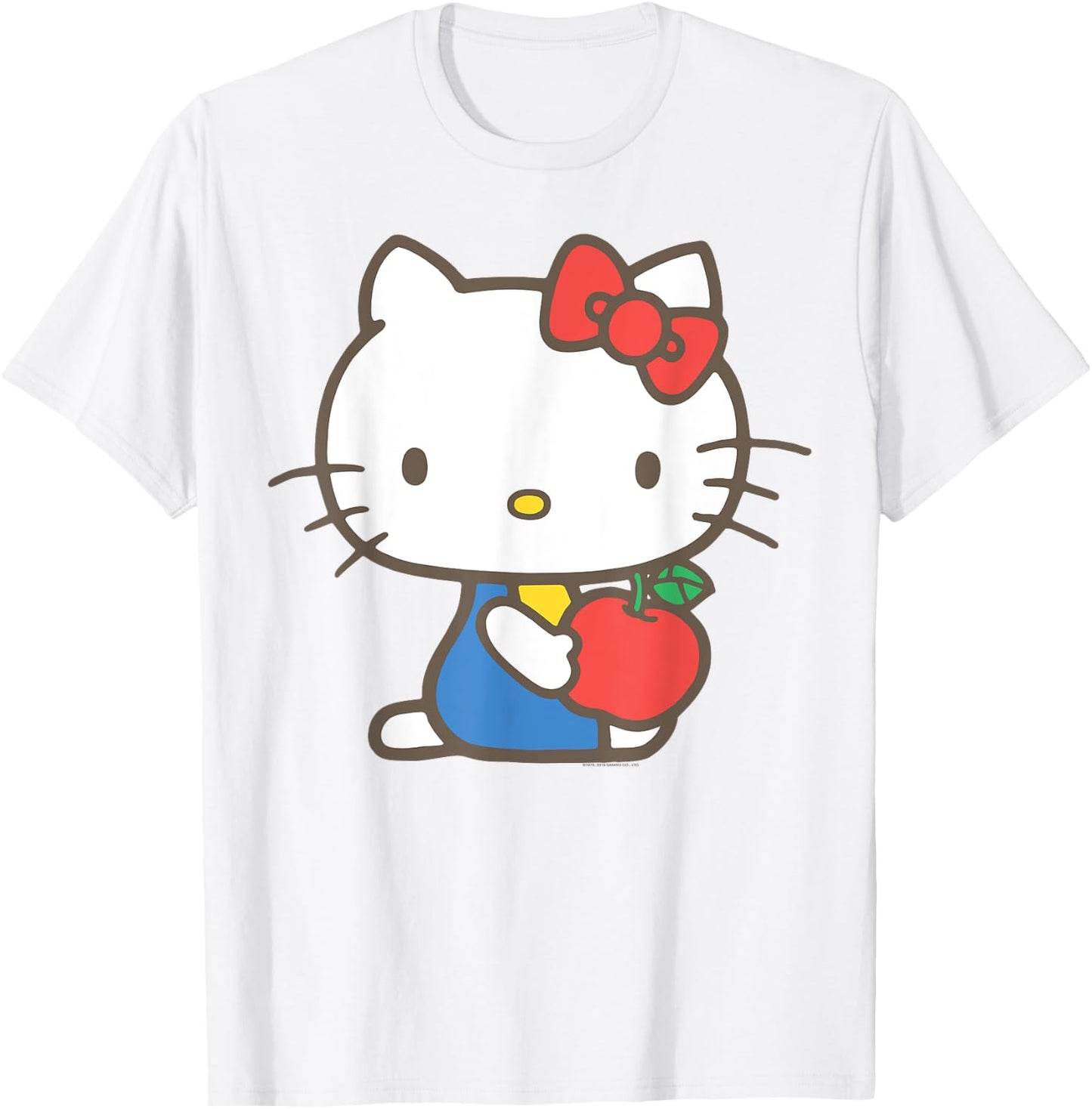Hello Kitty Retro Apple Design Shirt T-Shirt - T-Shirt | White