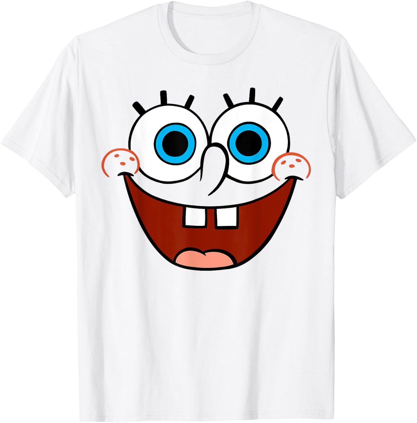 Spongebob SquarePants Large Smiling Face T-Shirt - T-Shirt | White