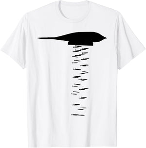B-2 Stealth Jet Fighter High Altitude Bomber Plane T-Shirt - T-Shirt | White