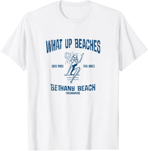 Bethany Beach Delaware DE Funny Vintage Beaches Women Kids T-Shirt - T-Shirt | White