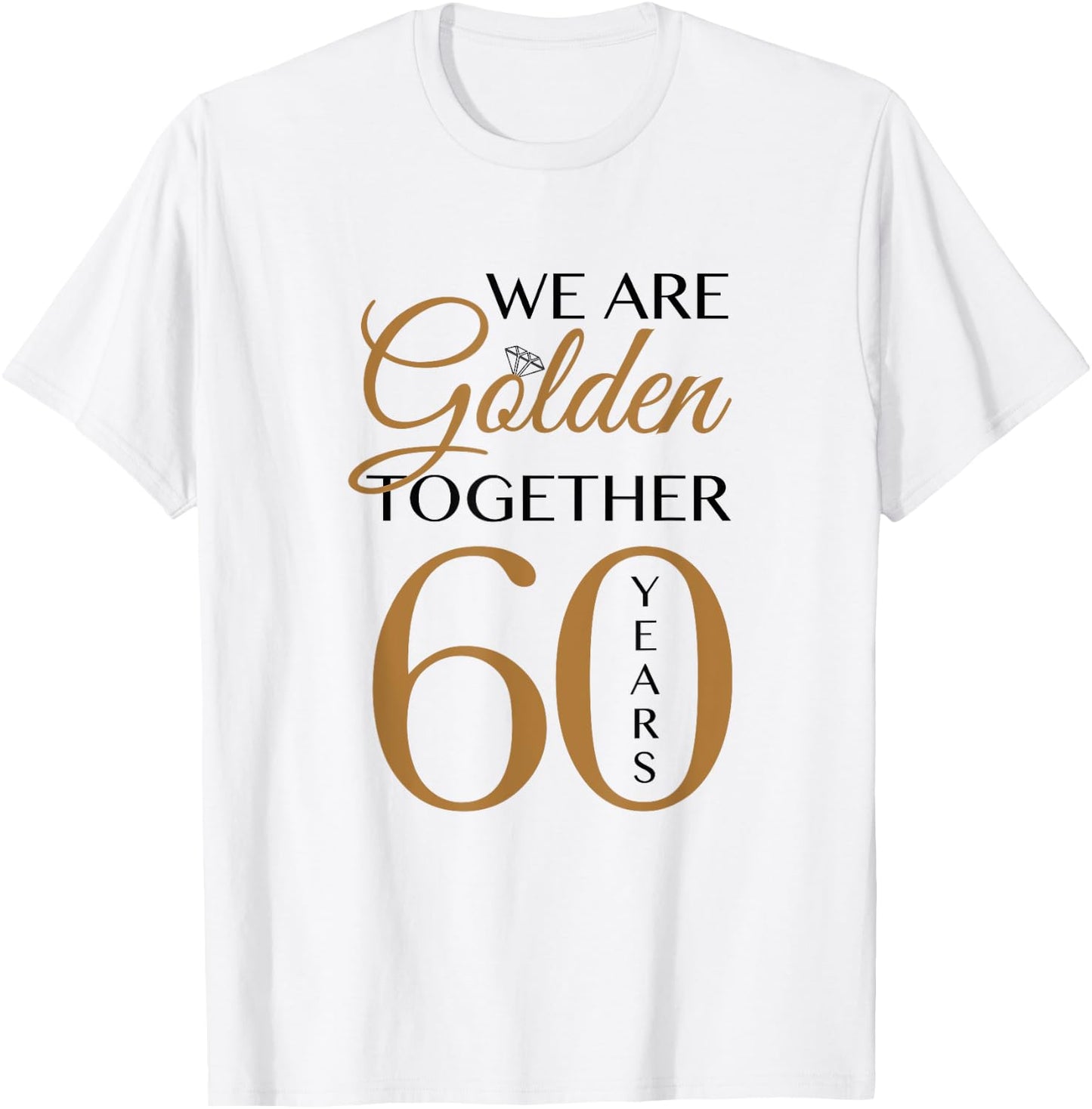 60th Wedding Anniversary T-Shirt - T-Shirt | White