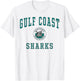 Gulf Coast High School Sharks C1 T-Shirt - T-Shirt | White