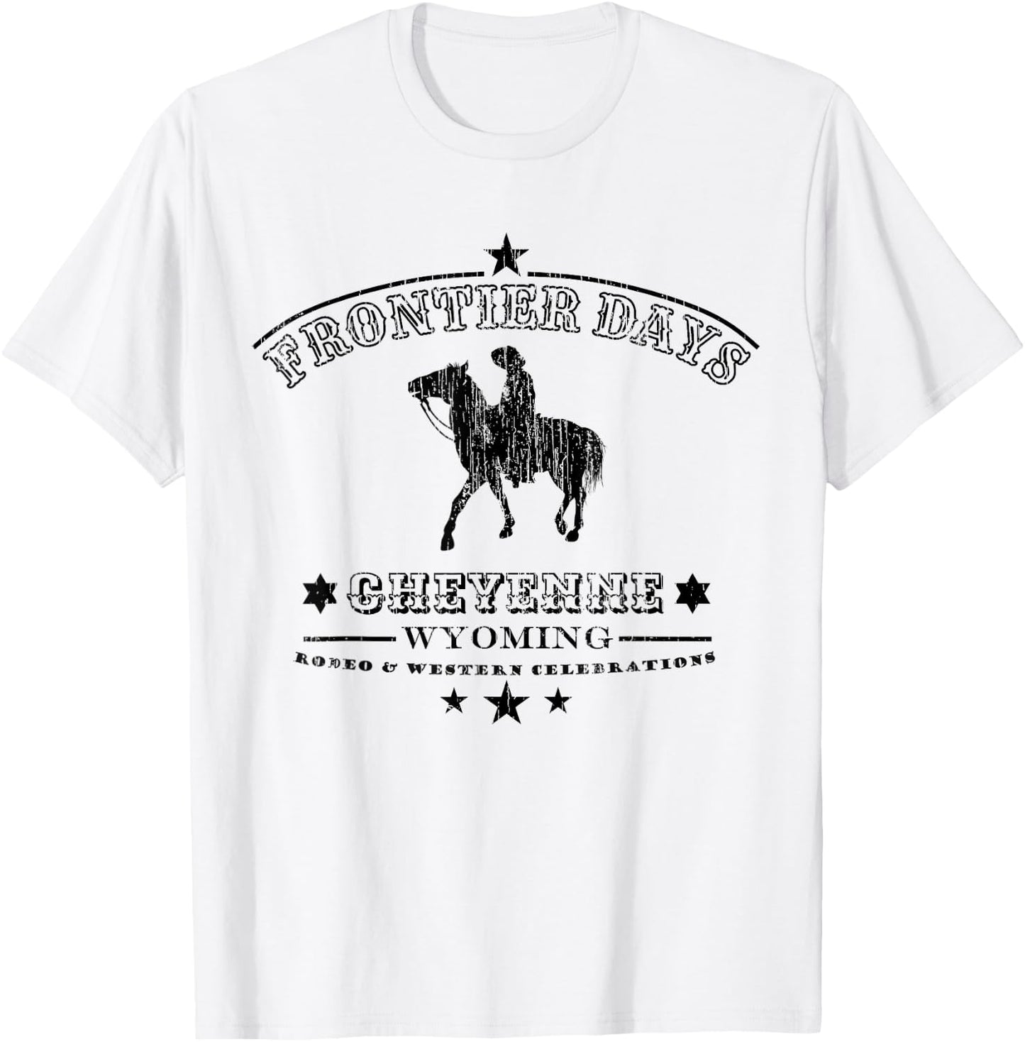 Frontier Days Rodeo Wild Western Cheyenne Wyoming T-Shirt - T-Shirt | White