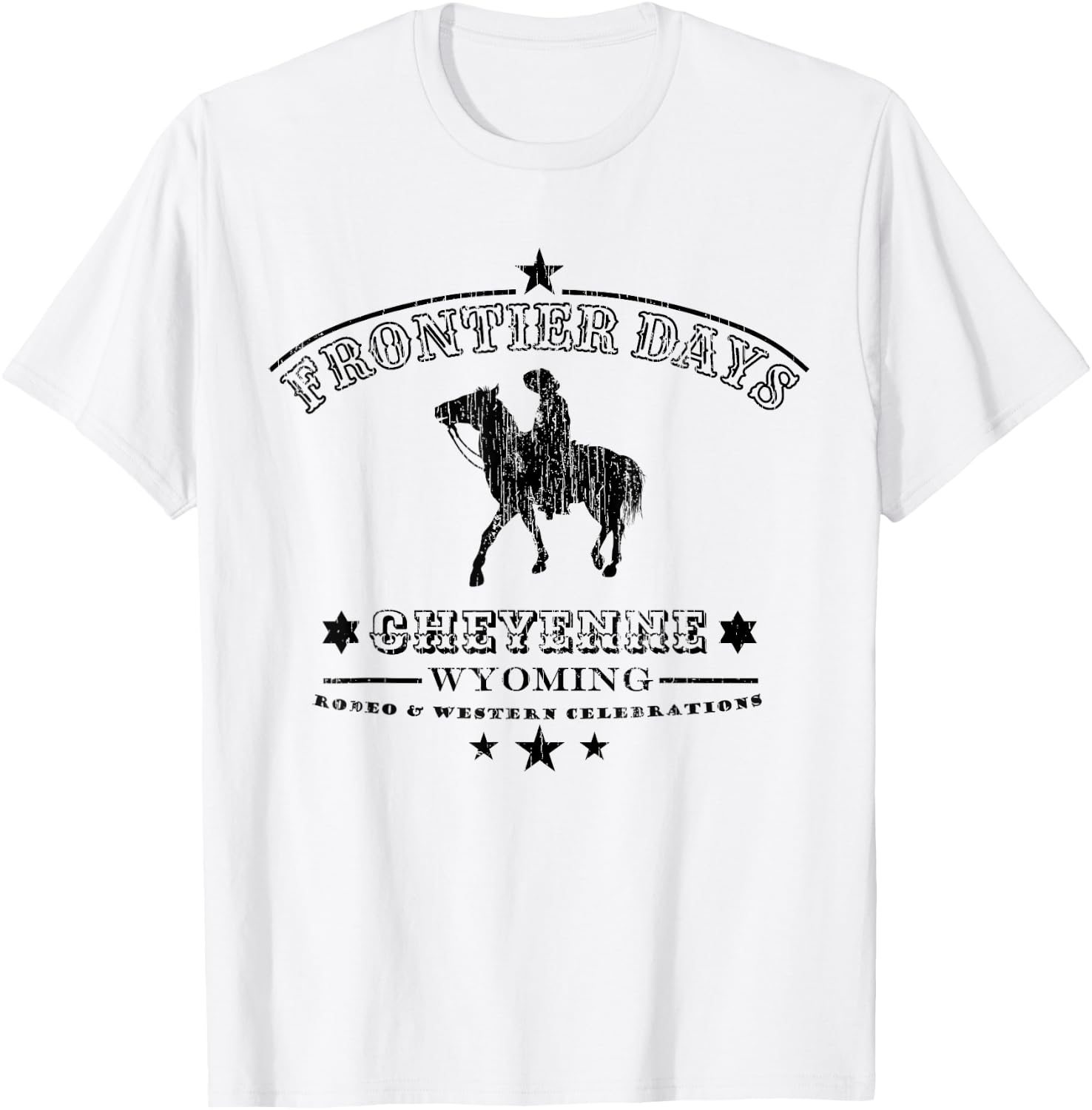 Frontier Days Rodeo Wild Western Cheyenne Wyoming T-Shirt - T-Shirt | White