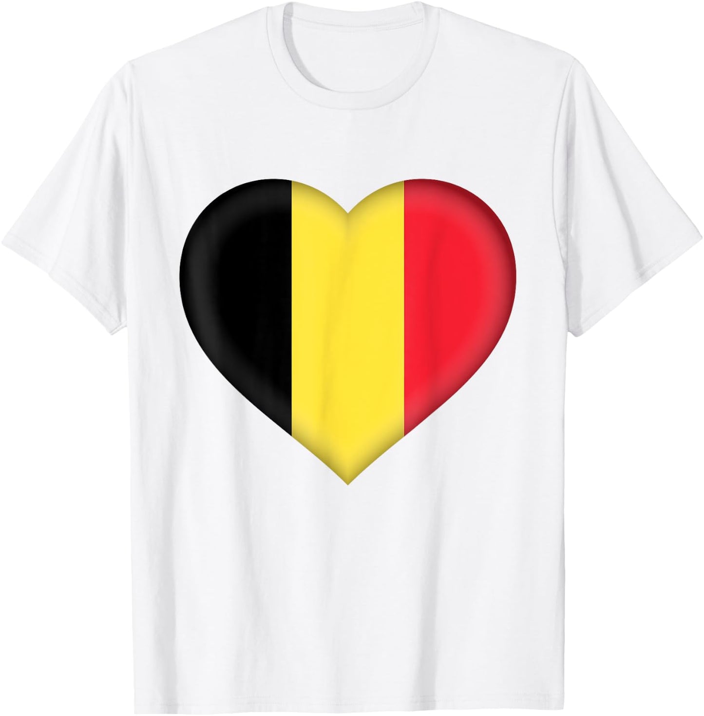 I Love Belgium | Belgian Flag Heart Outfit T-Shirt - T-Shirt | White