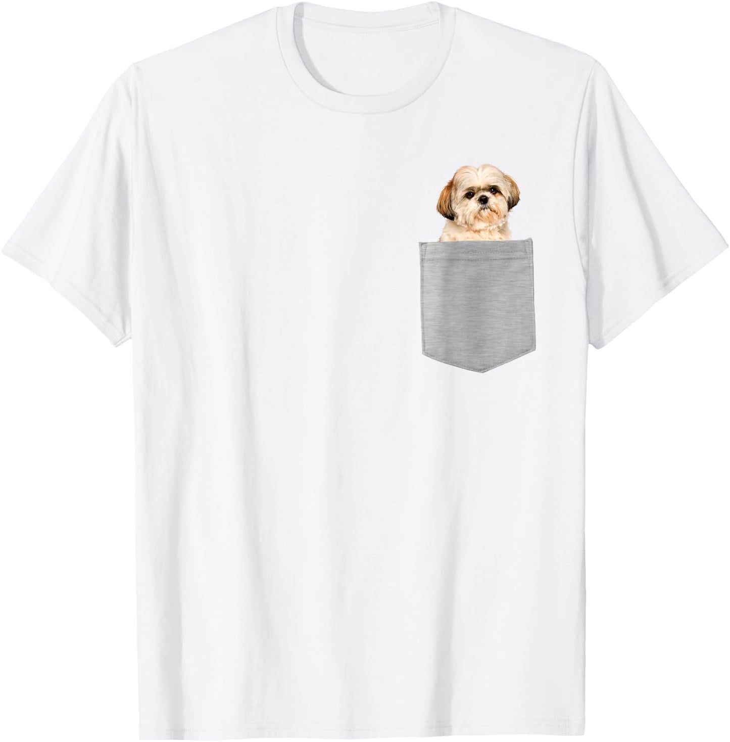 Dog in Your Pocket Shih Tzu T-Shirt - T-Shirt | White
