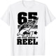 65 Still Keeping It Reel 65th Birthday Retirement Fishing T-Shirt - T-Shirt | White