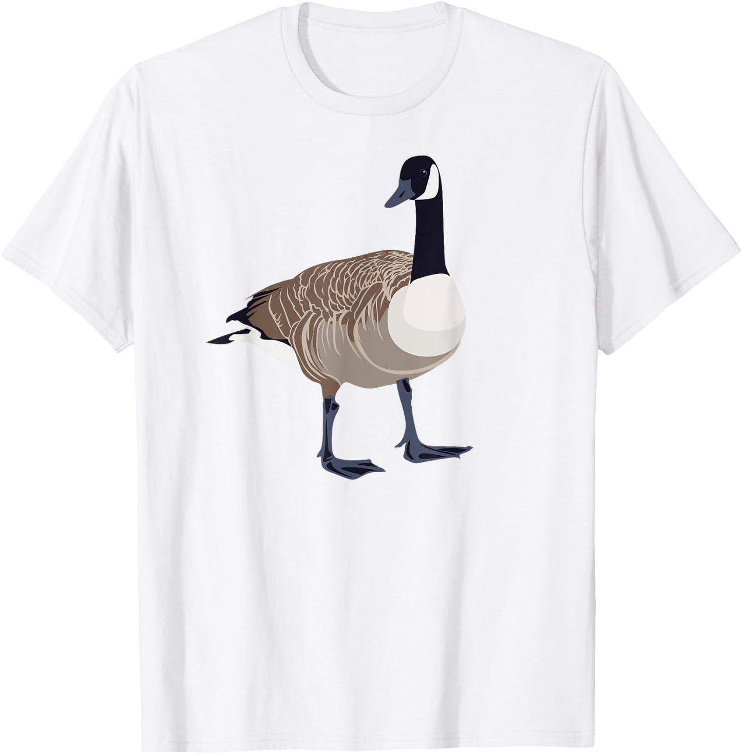 Canadian Goose Shirt Funny Cute Nature Bird Gift Hunting T-Shirt - T-Shirt | White