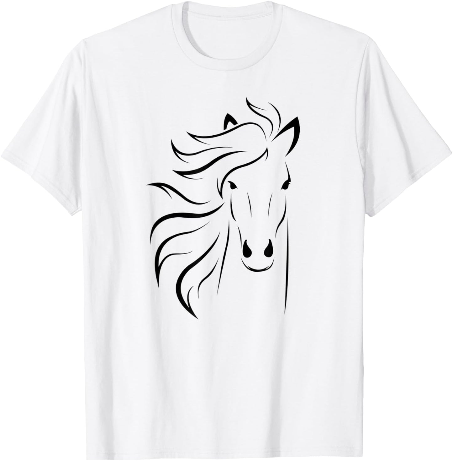 Just A Girl Who Loves Horses T Shirt Horse Racing Riding T-Shirt - T-Shirt | White