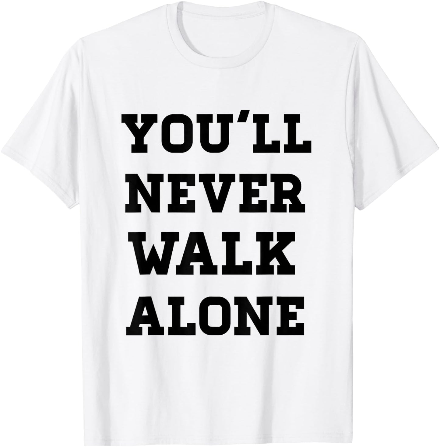 Freedom You'll Never Walk Alone Liverpool -Adults Grey T-Shirt - T-Shirt | White
