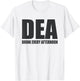 DEA Drink Every Afternoon Funny Beer Drinking Pun T-Shirt - T-Shirt | White