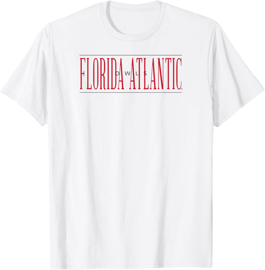 Florida Atlantic Owls Psychic Gray Officially Licensed T-Shirt - T-Shirt | White