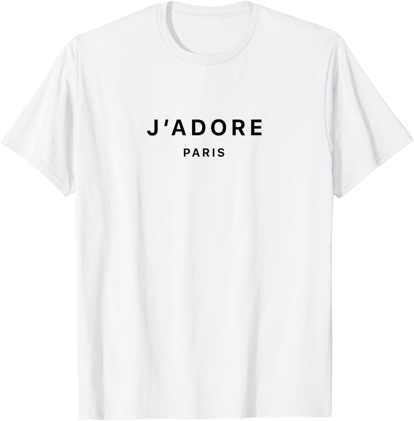 I Love Paris J-Adore Paris White Graphic Small T-Shirt - T-Shirt | White