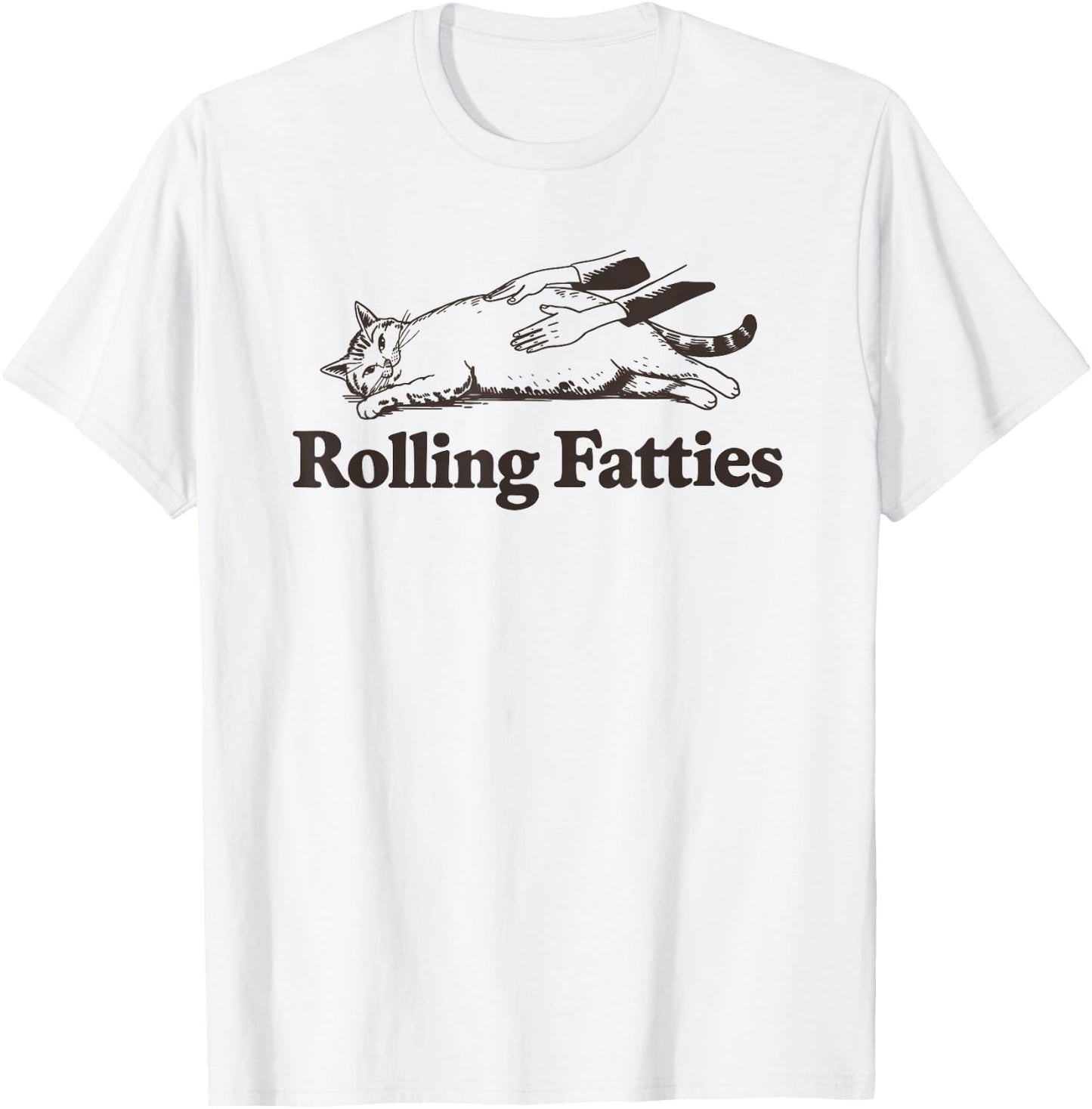 Adults Cat Lover Grey Small Classic Fit Short Sleeve T-Shirt - T-Shirt | White