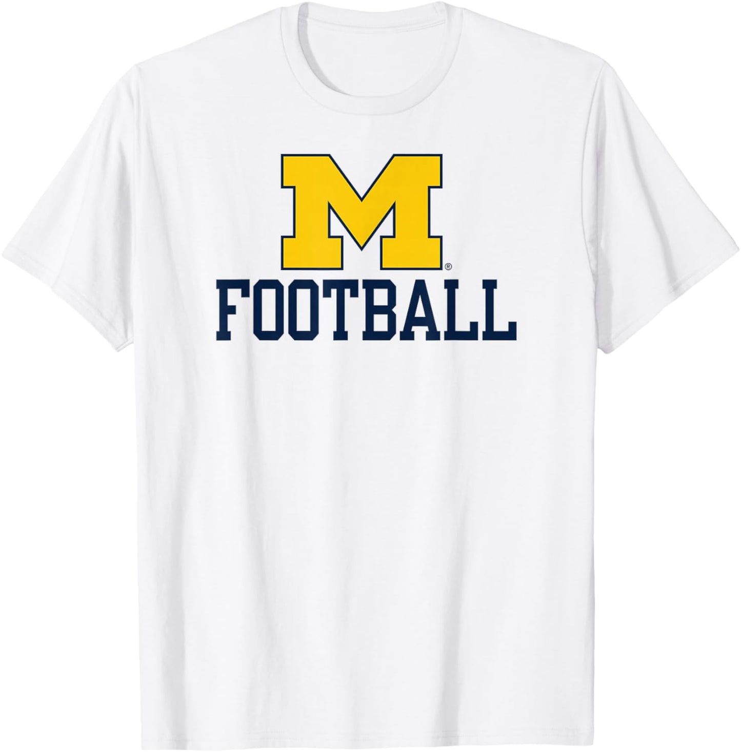 Michigan Wolverines Football Icon Officially Licensed T-Shirt - T-Shirt | White