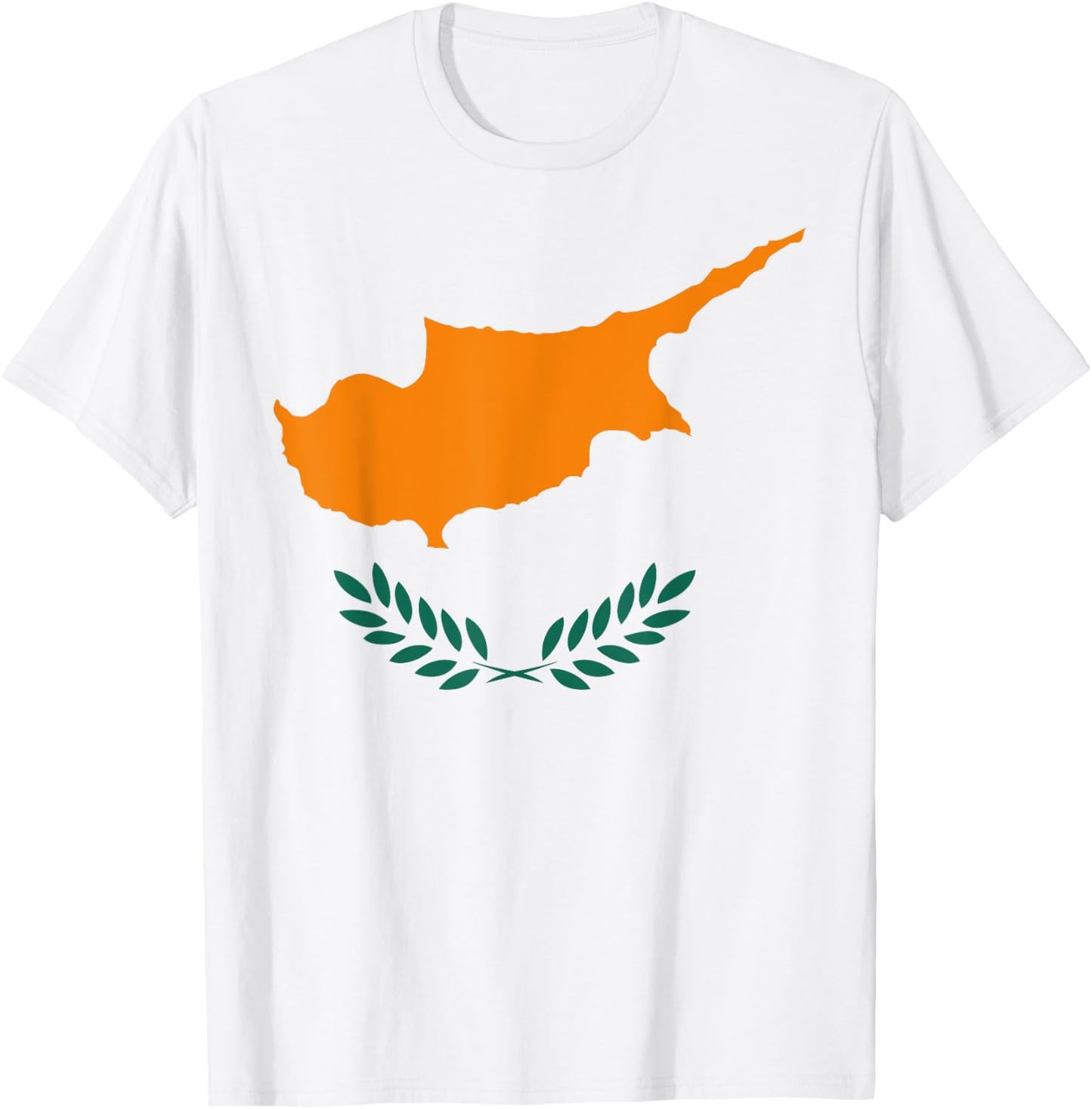 Cool Cyprus Cypriot Flag National Team Pride Print T-Shirt - T-Shirt | White