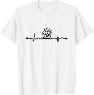 Cute Norfolk Terrier Dog Heartbeat Pulse ECG T-Shirt - T-Shirt | White