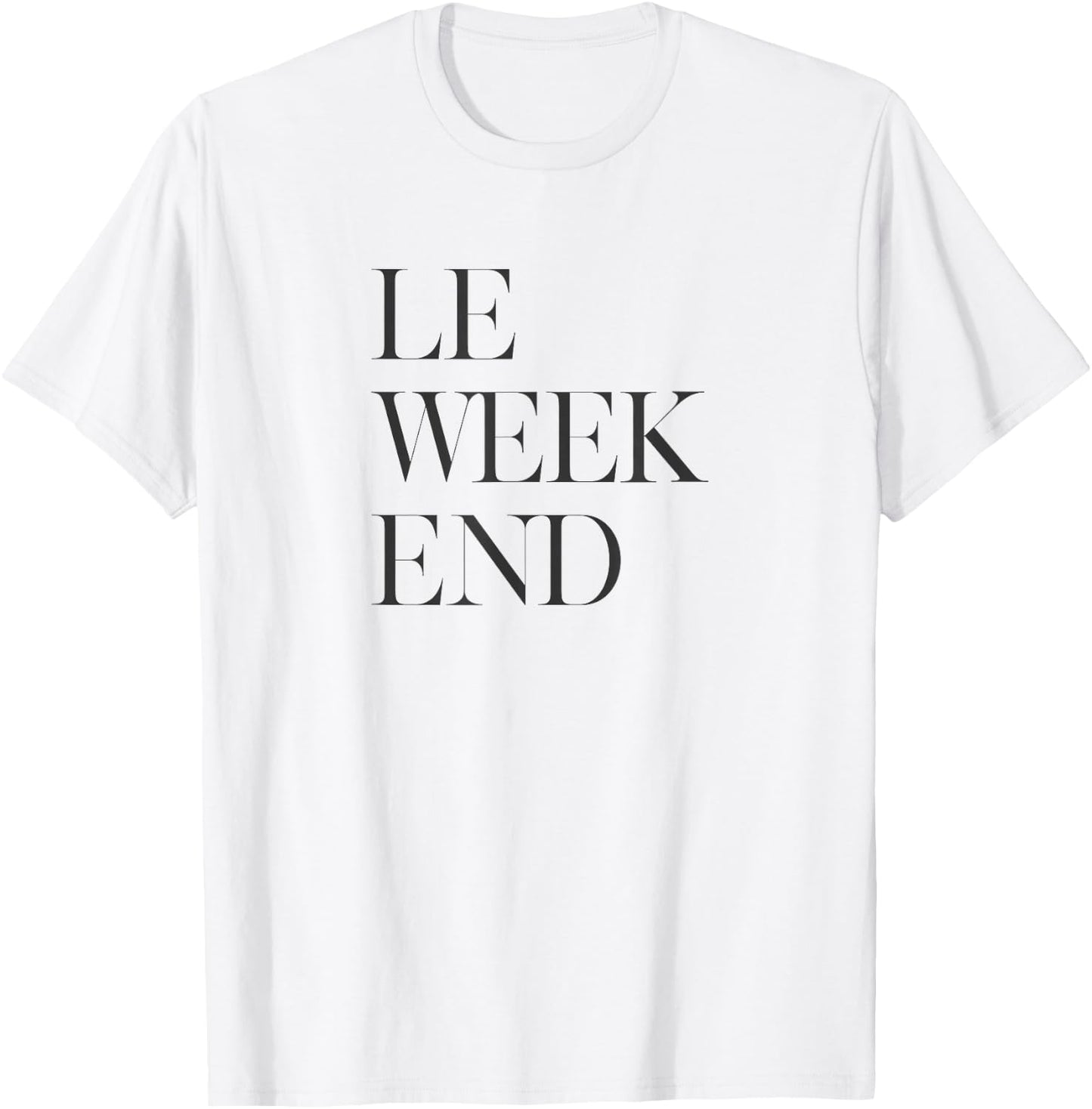 Le Weekend -Adults Grey T-Shirt - T-Shirt | White