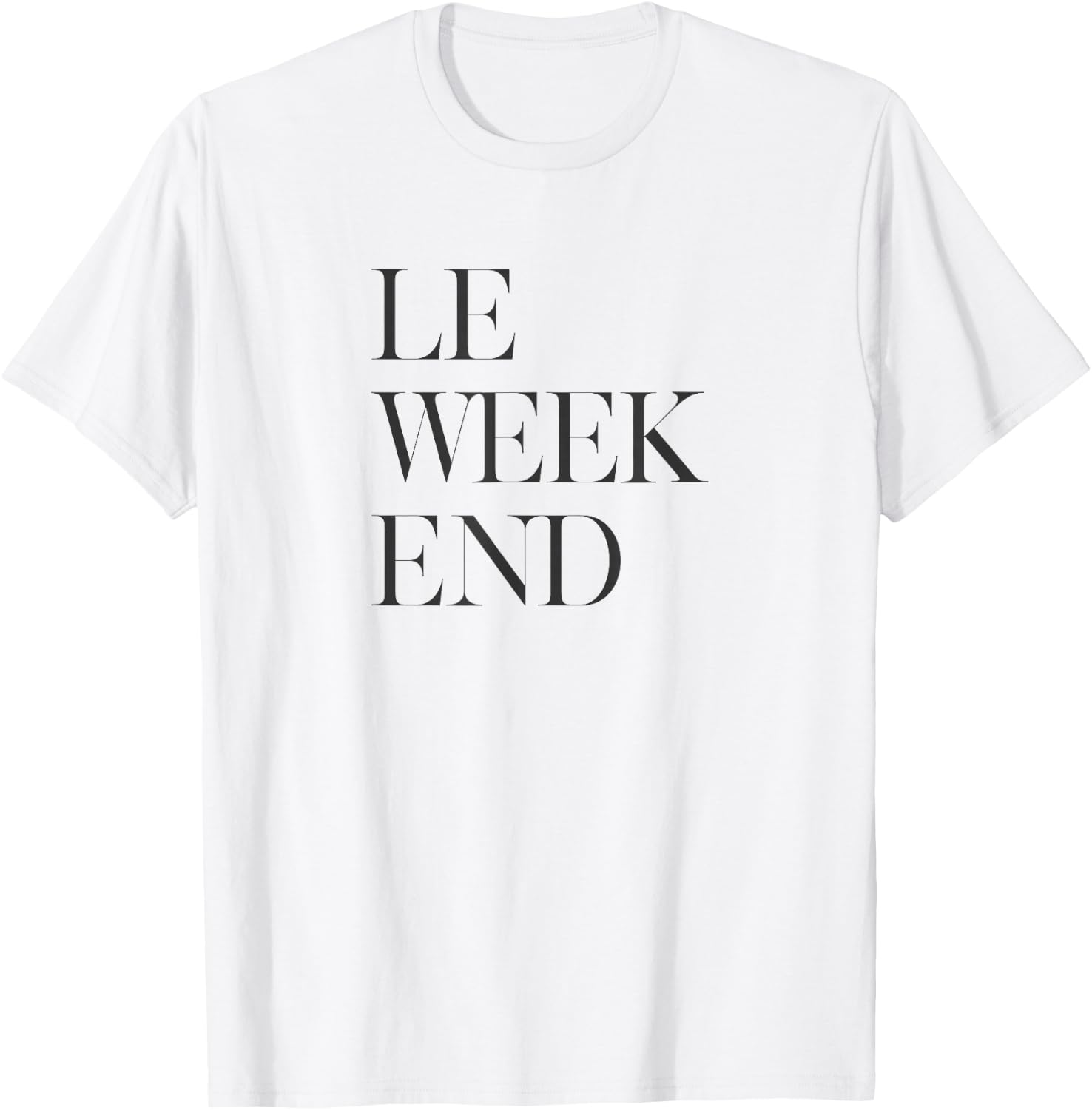 Le Weekend -Adults Grey T-Shirt - T-Shirt | White