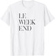 Le Weekend -Adults Grey T-Shirt - T-Shirt | White