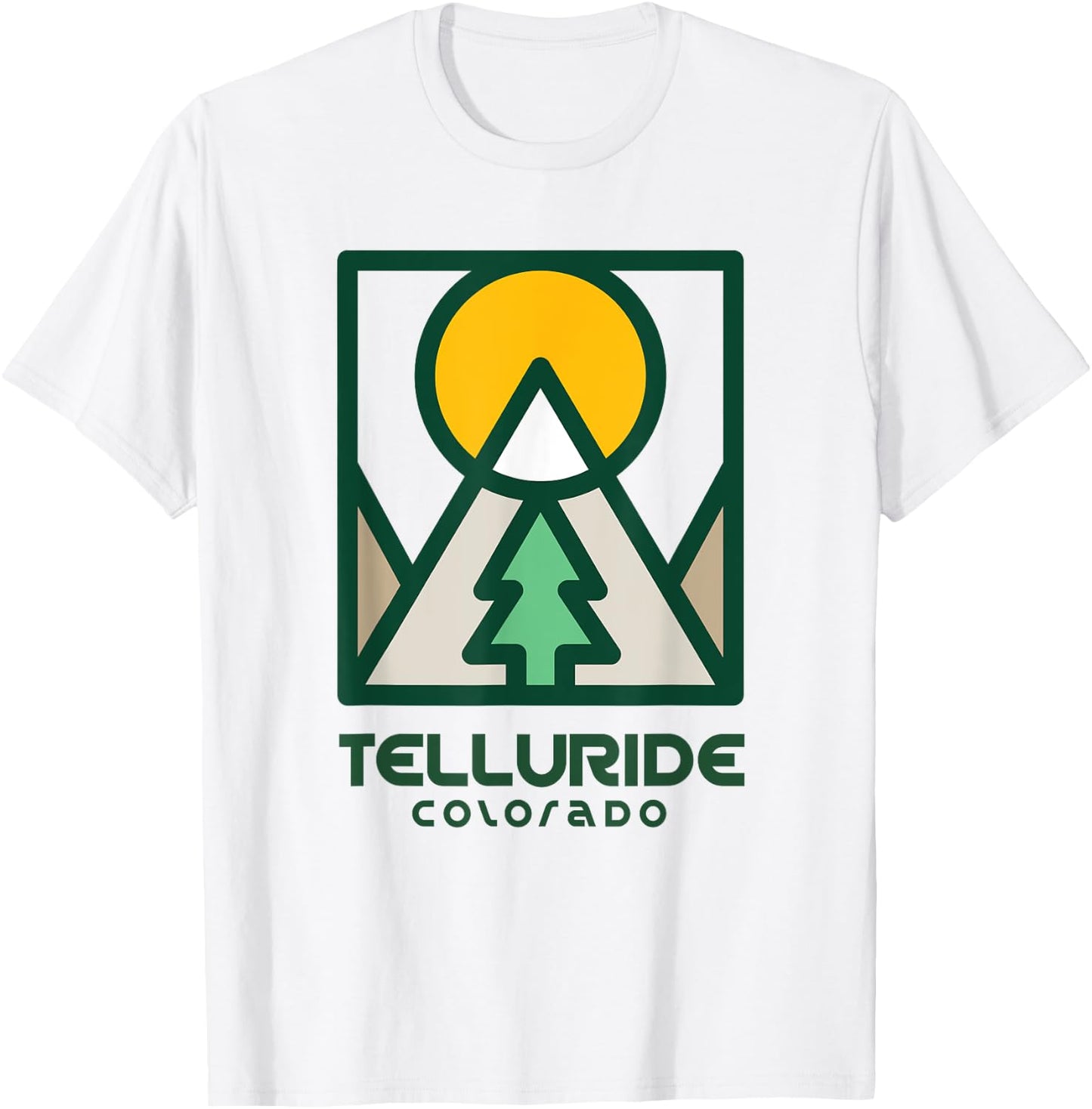 Telluride Colorado - Telluride Mountains T-Shirt - T-Shirt | White