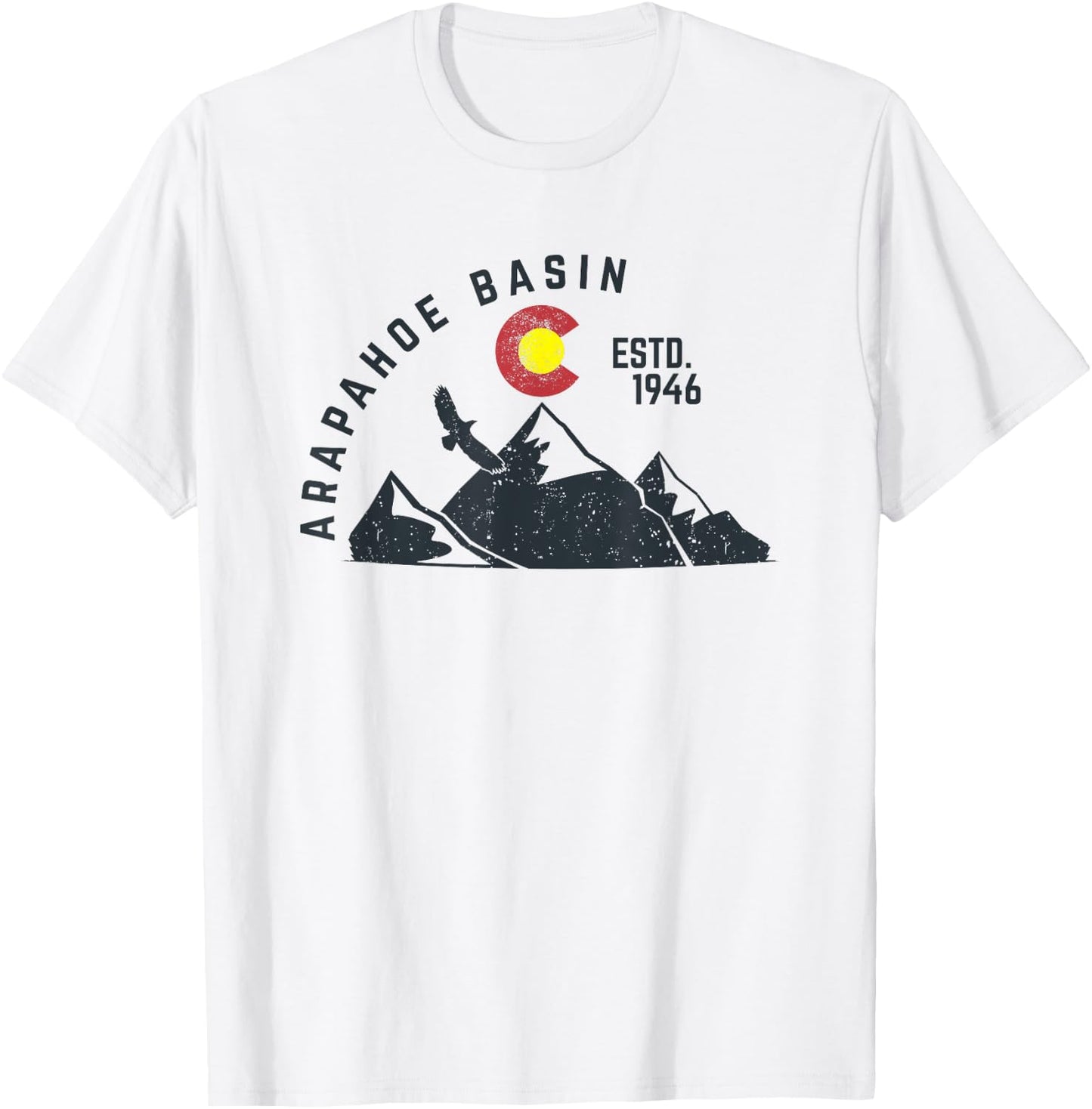 Arapahoe Basin Established 1946 Colorado Gift T-Shirt - T-Shirt | White