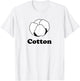Cotton Boll T Shirt T-Shirt - T-Shirt | White