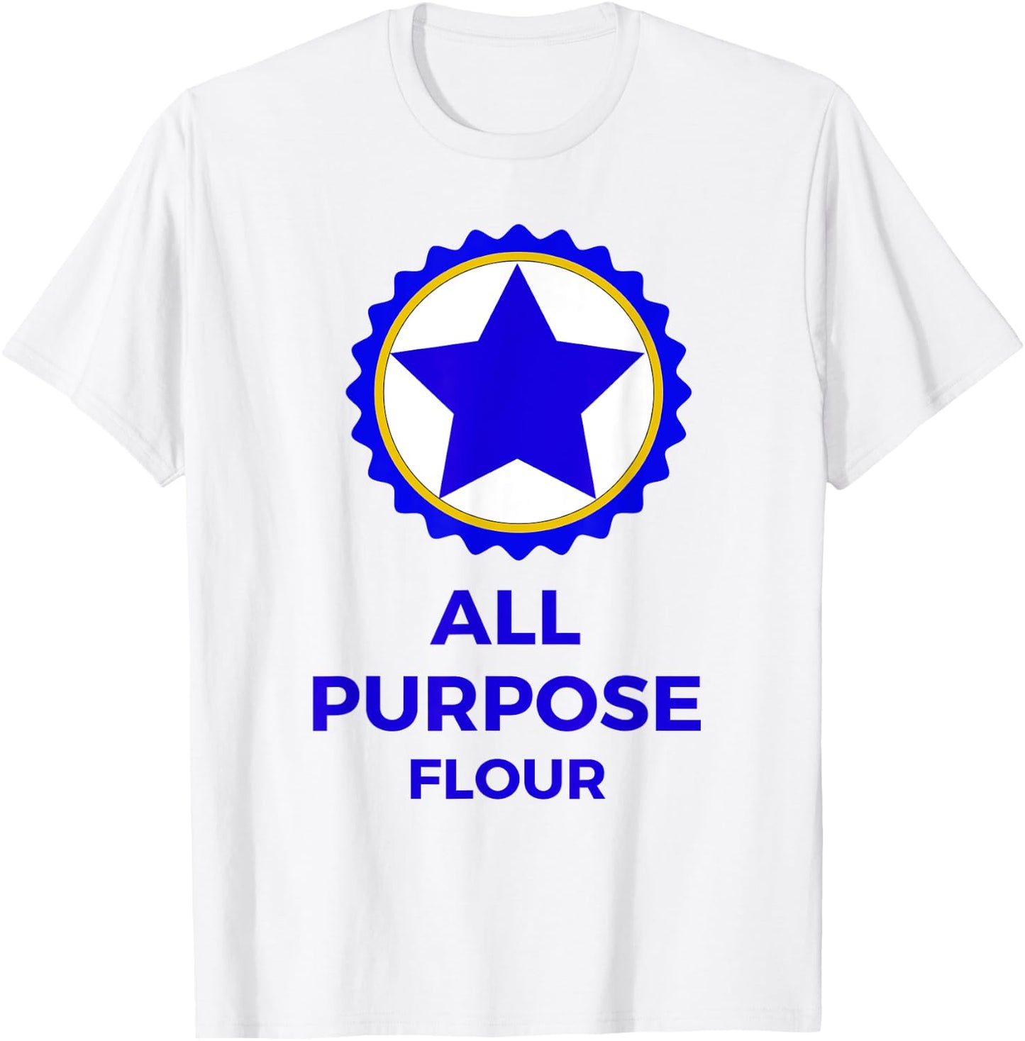 Funny All Purpose Flour Costume Baking Recipe T-Shirt - T-Shirt | White