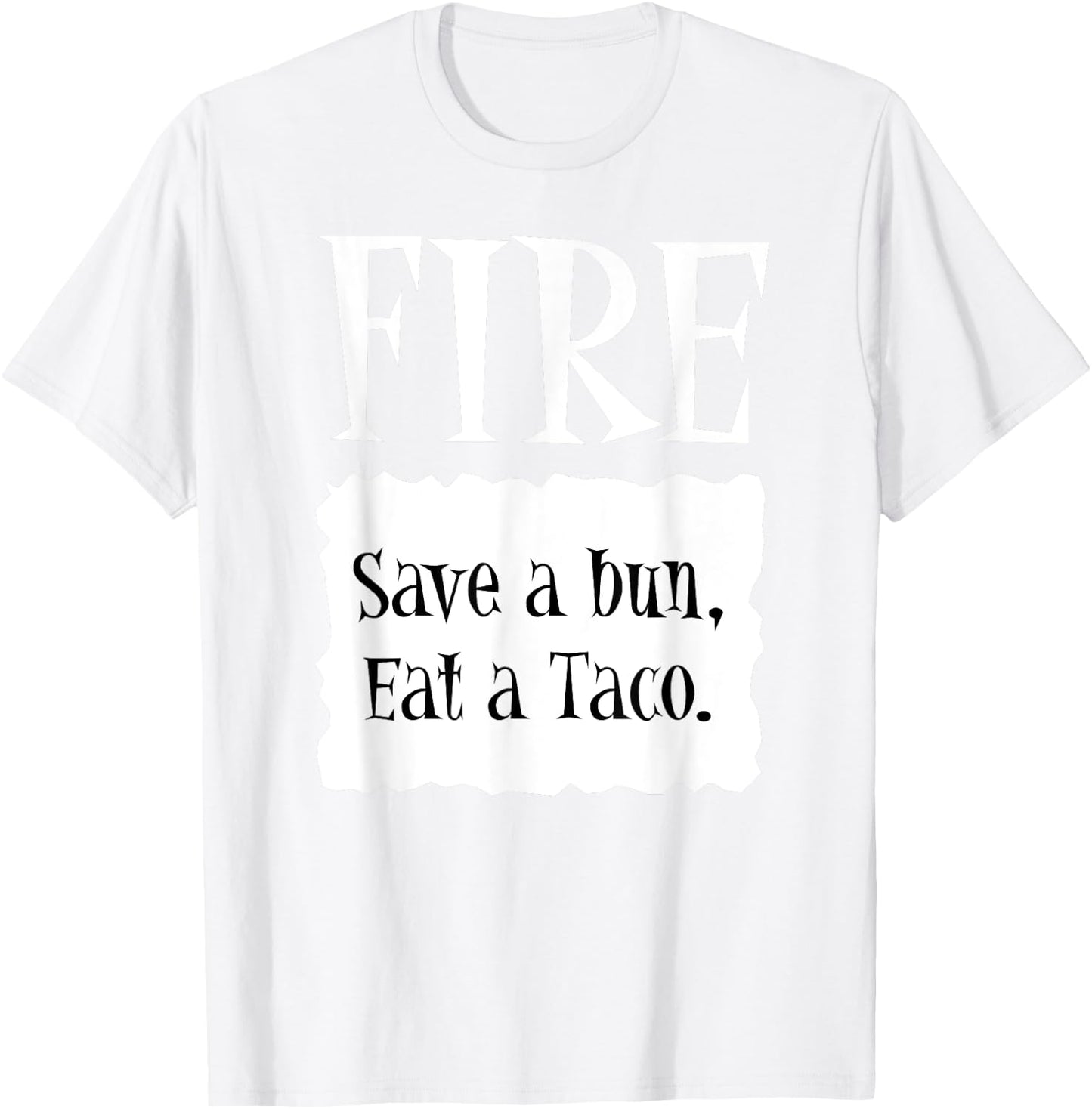 FIRE - Hot Packet Halloween Taco Costume T-Shirt - T-Shirt | White